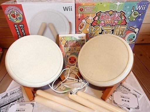 Wii 太鼓の達人 太鼓の達人wii決定版 太鼓2個 ソフト付き ロビン 上臼杵のテレビゲーム Wii の中古あげます 譲ります ジモティーで不用品の処分