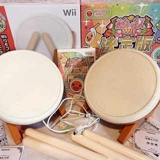 wii◆太鼓の達人＋太鼓の達人Wii決定版　◆太鼓2個◆ソフト付き★