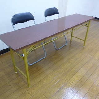 ★☆ 折畳み式 会議テーブル + イス2脚セット ☆★