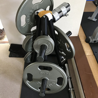 [筋トレ器具] 50ミリ バーベルプレート＋プレートツリー