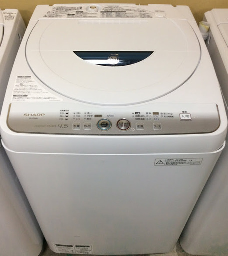 【送料無料・設置無料サービス有り】洗濯機 SHARP ES-FG45L-H 中古