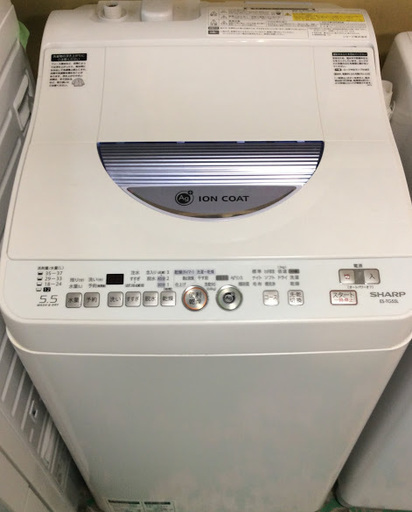 【送料無料・設置無料サービス有り】洗濯乾燥機 SHARP ES-TG55L-A② 中古