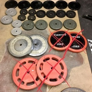 筋トレ プレート色々＆スクワットラック