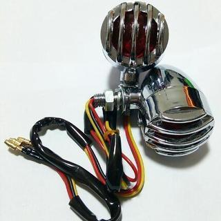 ウインカー バイク12V  バードケージ メッキ 2個