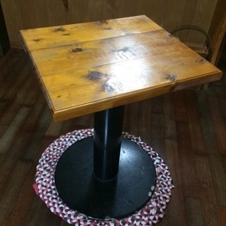 中古オリジナルテーブル、パッチワーク付き