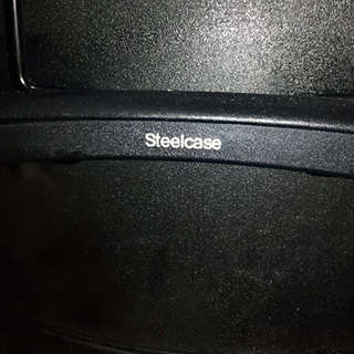 ※交渉中【リープチェア】黒★スチールケース社★中古【Leap chair】
