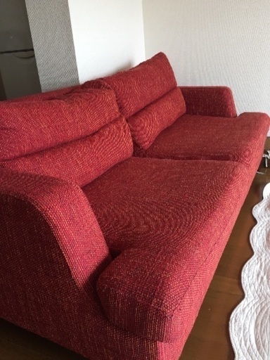 Moving sale! 最終値下げ中！sofa for 3people 布張りソファー