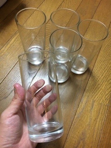 コリンズグラス タンブラー 12オンス5個セット ねるそん 三ノ宮の食器の中古あげます 譲ります ジモティーで不用品の処分