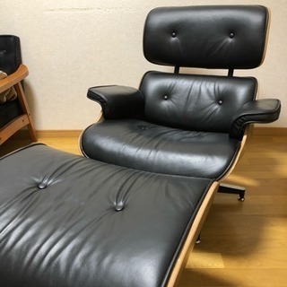 美品/名作】イームズ ラウンジチェア 本革初売り廃盤ウクレレ kaka kuc-70