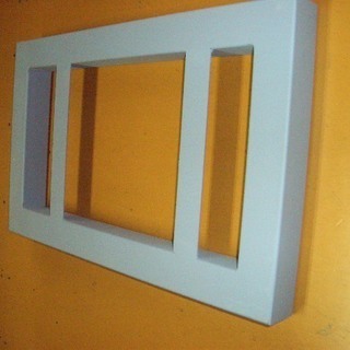 オリジナル手作り　ナンバー枠大型用 45x45角 タイプ