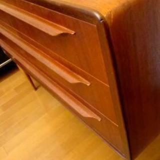 北欧家具 チーク三段チェスト  アンティーク