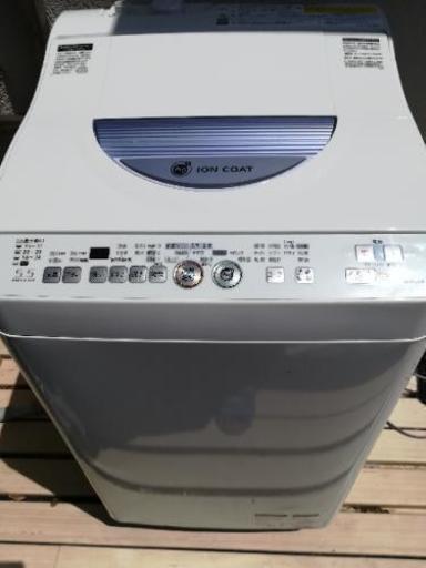 シャープ乾燥機付洗濯機【値下げしました】☆状態良好☆ES-TG55L-A