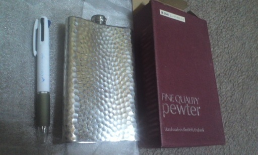 PEWTER　スキットル　新品がこの値段で！！！アルコール保存に！！
