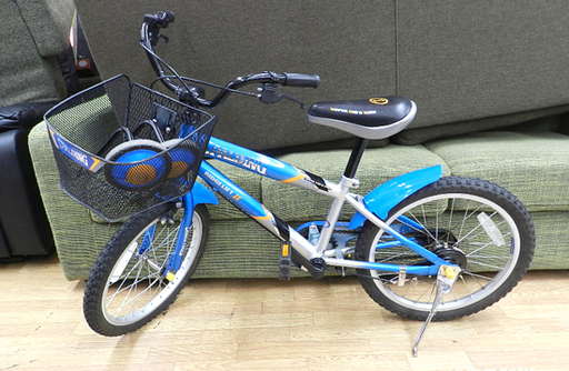 子供用自転車 18インチ 青 補助輪付き SUPER KID'S BIKE 札幌市 清田区 平岡