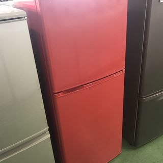 現状品！Haier AQUA 冷蔵庫 冷凍 AQR-FK14B 2013年製 137L レッド 赤 