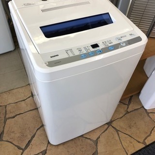 SANYO 洗濯機 ASW-60D(W) 6kg - 洗濯機