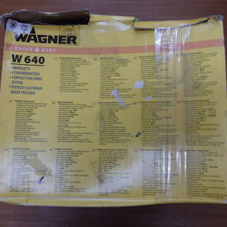 WAGNER 温風低圧塗装機DIY　ファインコート　W640　中古