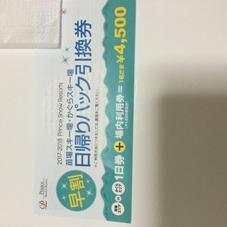 かぐらスキー場1日券(1500円分場内利用券付き)