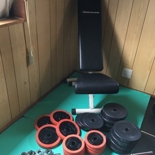 本日限定5千円引き‼️ダンベル バーベル インクラインベンチ 筋トレセット