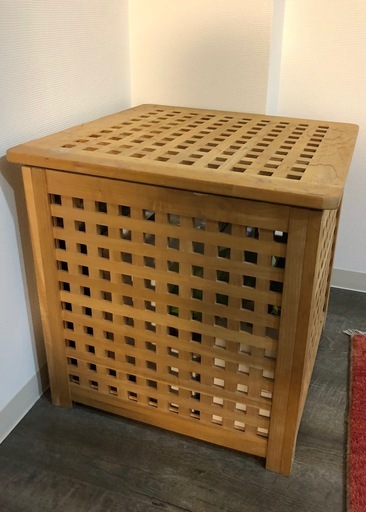 引越につき処分 Ikeaの木製収納ボックス兼テーブル なっちゃん 知多の家具の中古あげます 譲ります ジモティーで不用品の処分