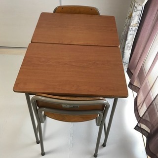 コクヨ 学校机＆椅子のセット×2 1号サイズ