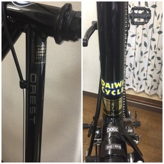【お取引中】美品 去年購入クロスバイク 縦置きスタンド、アクセサリー付き