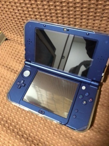Nintendo任天堂 3DSL Lメタリックブルー美品！！☆レイトン教授と逆転裁判のコラボソフト付