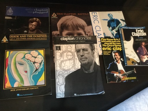 合計7冊! Eric Clapton ギタースコア及びコードブック 輸入盤の為、収録曲豊富!