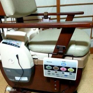 早いもの勝ちです！美品です！パナソニック製、美品！介護用ポータブル電動ウォシュレット高級木目調ポータブルトイレです！