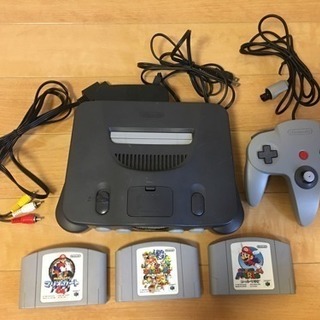 NINTENDO64 ソフト3本付 セット 【ジャンク品】