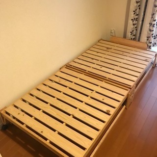 【急募】折りたたみラクラク檜のすのこベッド (日本製)