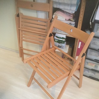 イケア　IKEA　折りたたみできる椅子　２脚　４０００円以上の品