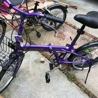 【引渡先決定】後輪パンクあり。折りたたみ自転車あげます。