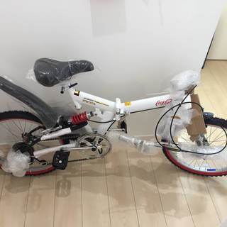 【新品】お値下げ☆　6段ギアリアサス付き折りたたみ自転車