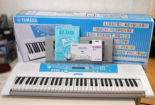 ヤマハ 電子キーボード EZ-220J ポータトーン 61鍵盤  2014年製 YAMAHA 札幌市 清田区 平岡
