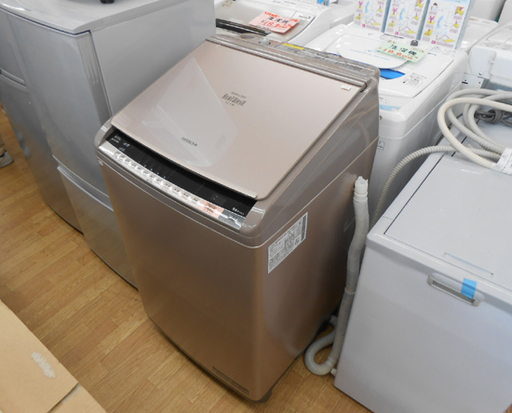 1年保証つき！HITACHI 全自動洗濯機 BW-DV100A 10kg 2017年製 乾燥5.5kg 2017年製 日立 洗濯機 BW-DV100A 10.0kg 乾燥機 ビートウォッシュ