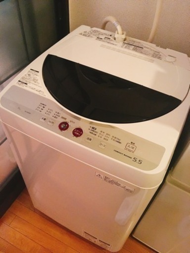 全自動洗濯機 5.5kg シャープ ES-GE55K