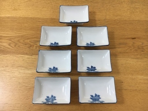 【醤油皿・小皿】7枚セット（長方形・豆皿）