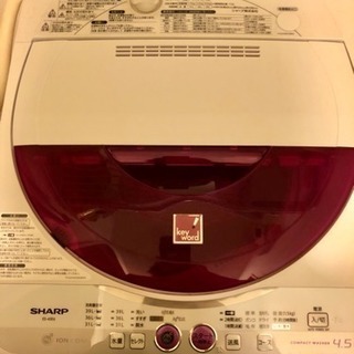 SHARP 4.5kg 洗濯機