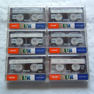 中古品 　maxell    カセットテープ 　Ｃ－１２０UR　６巻