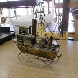 札幌 小樽オルゴール堂 オルゴール 船 オブジェ   