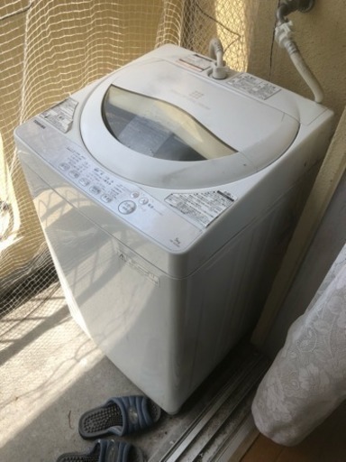 即決 洗濯機 5k 男性用 中古 現状 お値打ち 中川区 直接引取