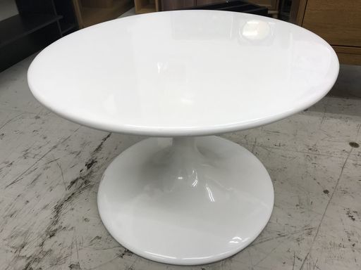 現状品！丸型 円卓 テーブル 丸テーブル 丸型テーブル 円卓テーブル 白 ホワイト