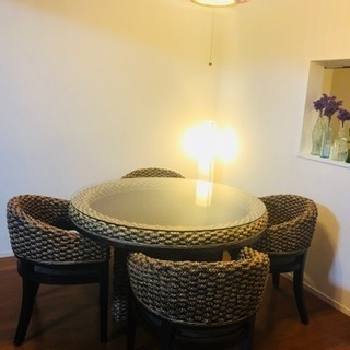 再値下げしました!高級ウォーターヒヤシンスダイニングセット assurwi.ma