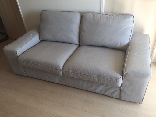 値下げ：Ikea2人掛け用ソファー