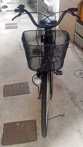 18年4月購入 美品 自転車 26インチ 保証書付き ママチャリ かご付き 26型 引取限定
