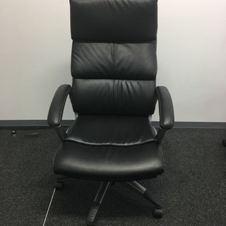 ソフトレザー椅子｢黒｣