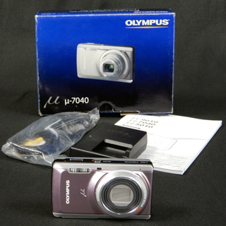 OLYMPUS デジタルカメラ μ-7040 ピンク  Used美品