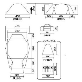 テント コールマン ウエザーマスター 4S ドーム ノトス / 300 品番