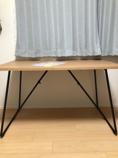 無印良品 折りたたみテーブル・幅120cm・オーク材 (たいせい) 新川崎のテーブル《ダイニングテーブル》の中古あげます・譲ります｜ジモティー